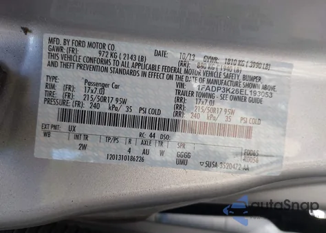 2014 Ford Focus Se from USA, damaged, VIN 1FADP3K26EL193053